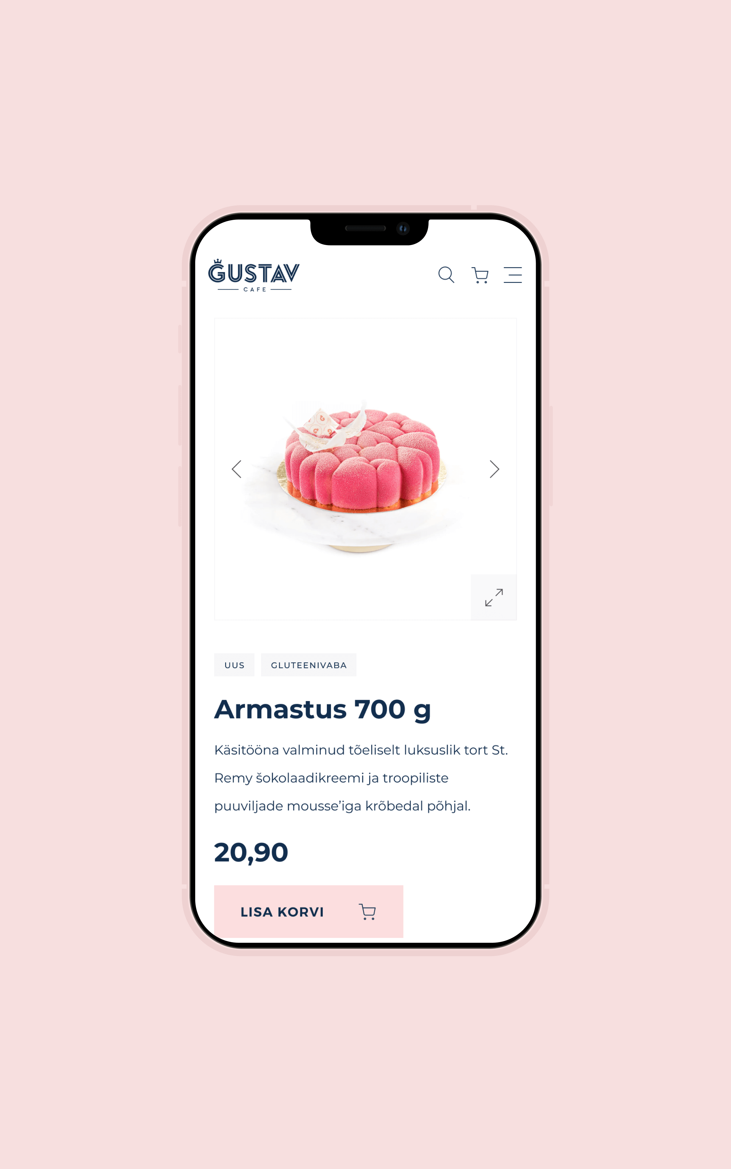 Gustav Mobile UI Design