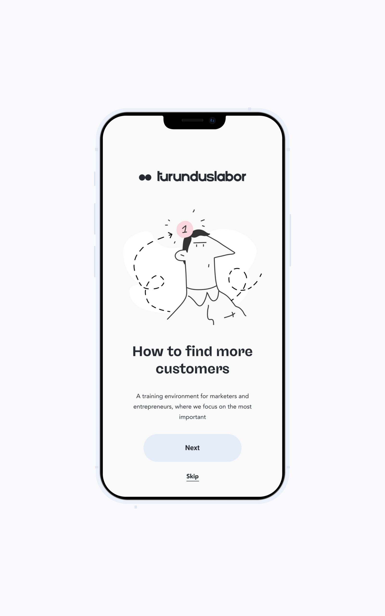 Turunduslabor App UX Design Live Splash