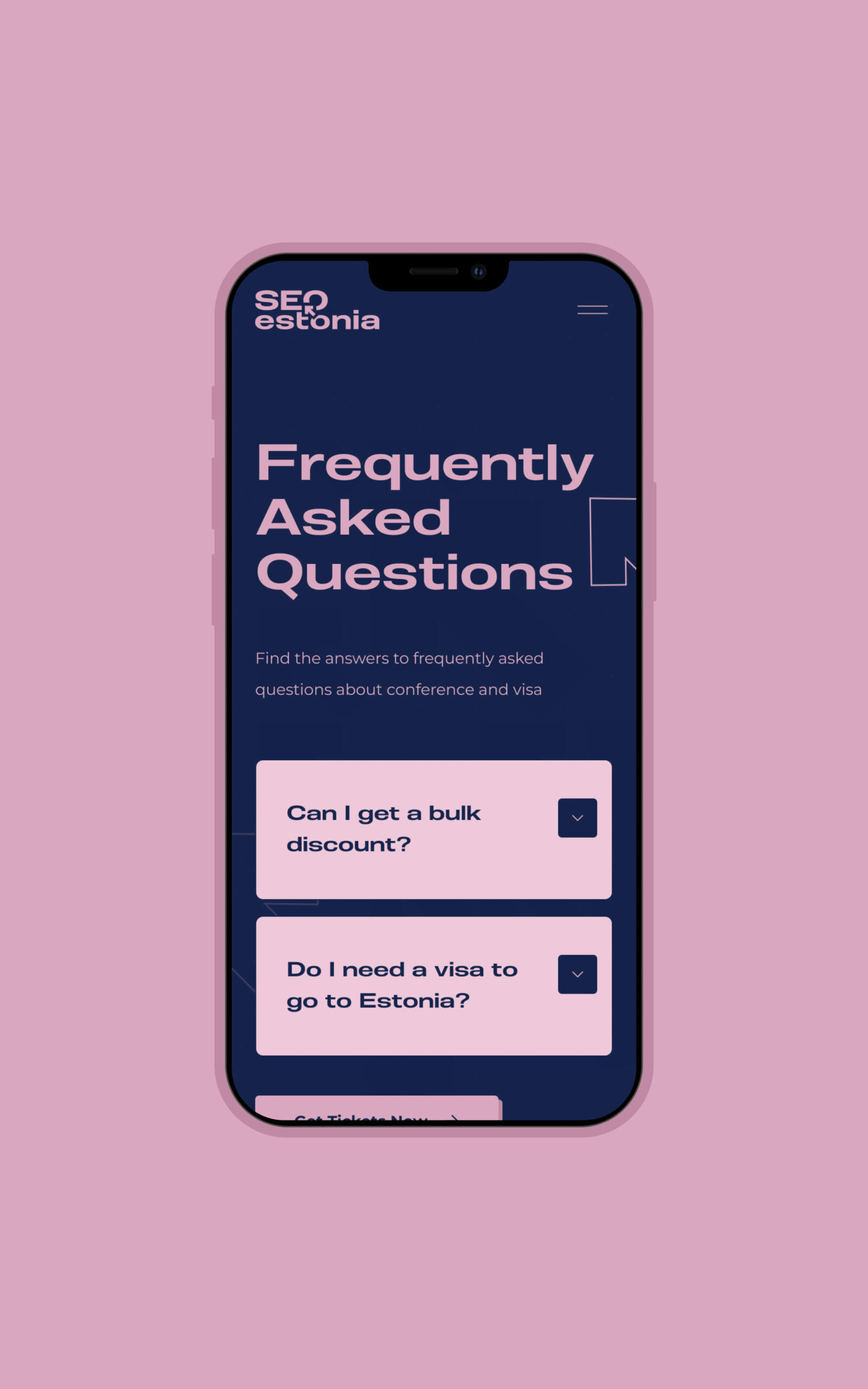 SEO Estonia Mobile UI Design